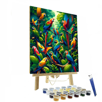 Exotic Bird Sanctuary Paint By Number