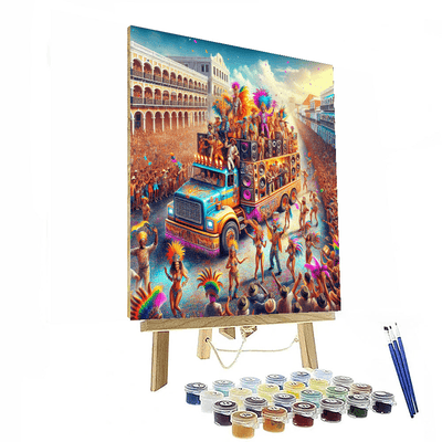 Carnival Of Salvador - Brazil Painting Number Kit