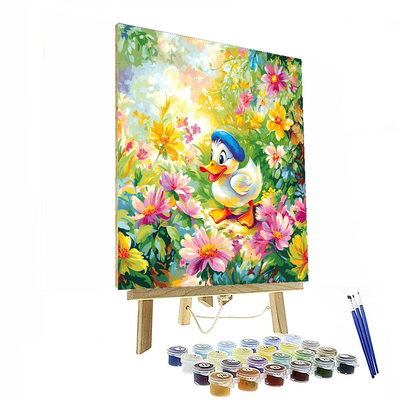 Daisy Duck Spring Blossoms - Disney Inspired Paint By Numbers Kits