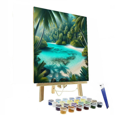 Tropical Lagoon Escape Paint By Color