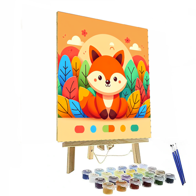 Sweet Little Fox Paint By Numbers Art