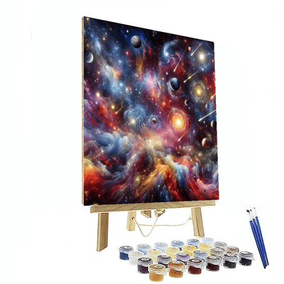 Cosmic Journey Through Space Numbered Painting Kits