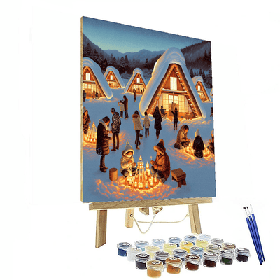 Yokote Kamakura Snow Festival - Japan Paint By Numbers Kits