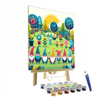 Charming Gnome Garden Paint By Color