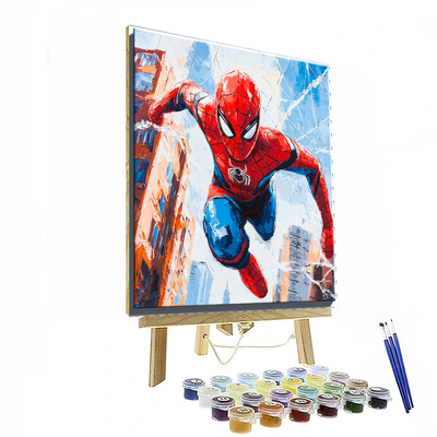 Tom Holland: Swinging High With Spidey's Web Paint By Color