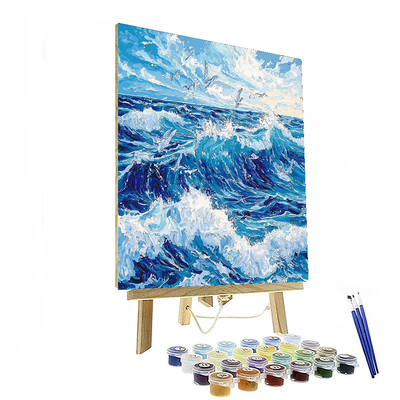 Hokusai Inspired Epic Ocean Waves  Paint By Numbers Art