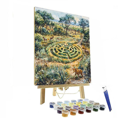 Timon's Serengeti Adventure Maze - Disney Inspired Paint By Numbers Art