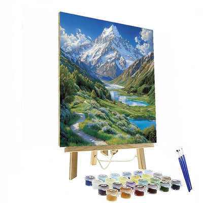 Aoraki Mount Cook National Park - New Zealand Paint By Number