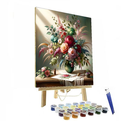 Floral Elegance Paint By Numbers Art