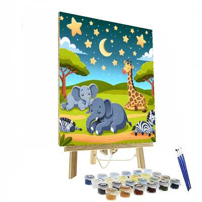 Safari Night Under The Stars Paint By Color