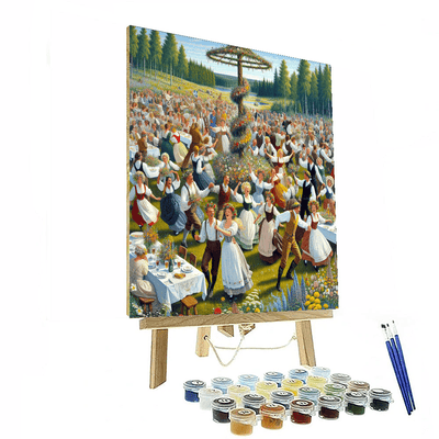 Midsummer Celebrations - Sweden Numbered Painting Kits