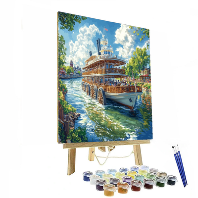 Paddle Wheel Riverboat Cruise Numbered Painting Kits