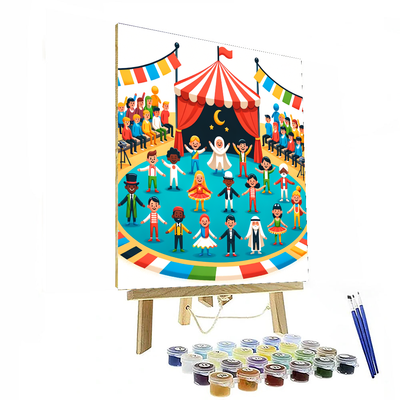 Circus Acrobats Adventure Numbered Painting Kits