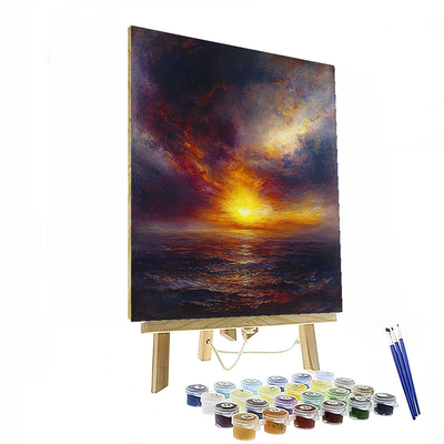 J.M.W. Turner Inspired Expressionist Twilight  Paint By Numbers Kits