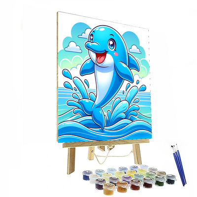 Joyful Dolphin Adventure Paint By Number