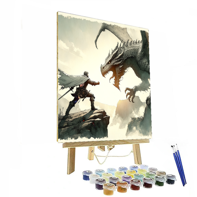 Medieval Dragon Quest Painting Number Kit