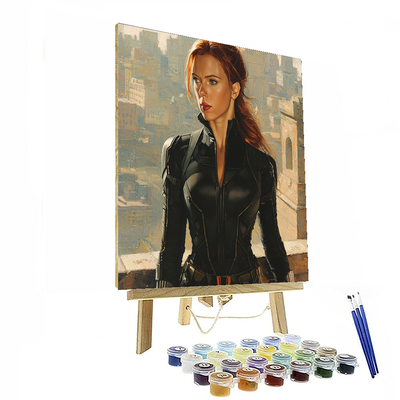 Scarlett Johansson: The Fierce Spirit Of Black Widow Paint By Number