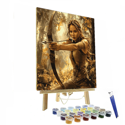 Jennifer Lawrence: The Fearless Heroine From The Hunger Games Numbered Painting Kits