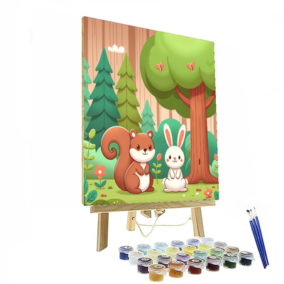 Magical Woodland Critters DIY Paint By Numbers