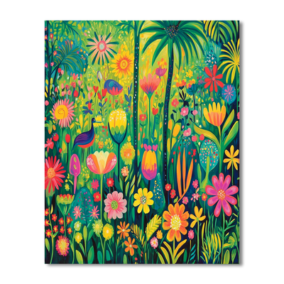 Henri Rousseau Inspired Whimsical Gardens  Painting By Numbers Kit