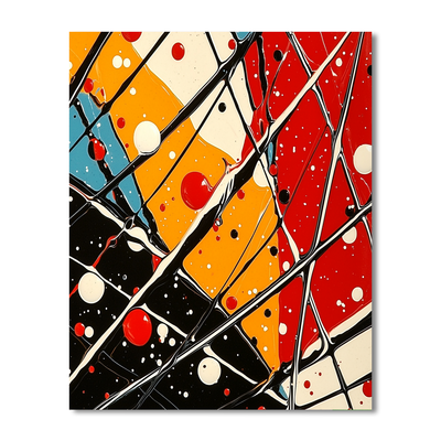 Jackson Pollock Inspired Abstract Essence  Painting By Numbers Kit