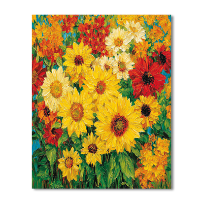 Vincent Van Gogh Inspired Joyful Blooms  Painting By Numbers Kit