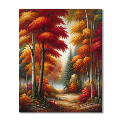 Breathtaking Autumn View Numbered Painting Kits