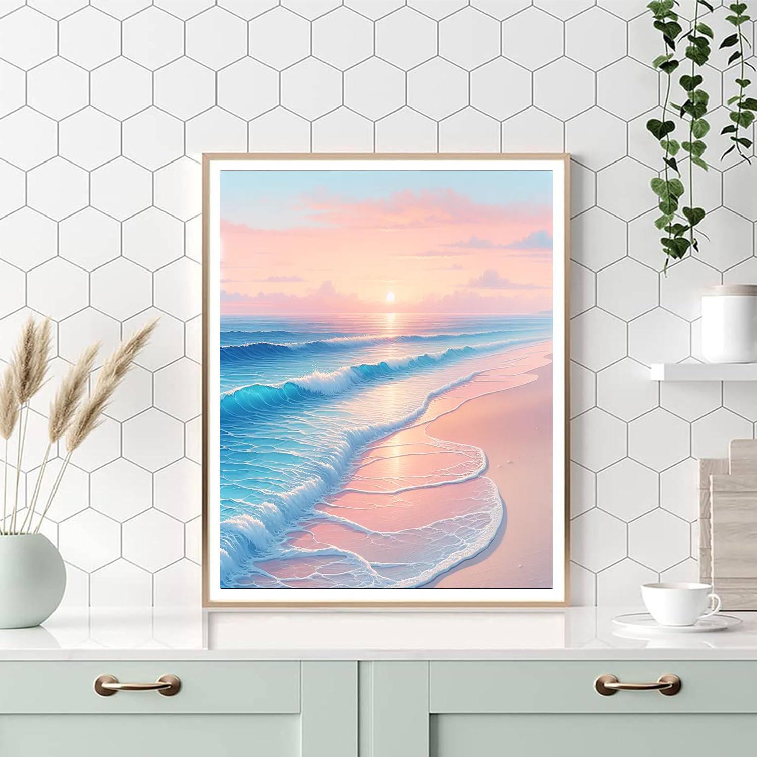 Coastal Bliss Beachscape - Diy Painting By Numbers Kit 