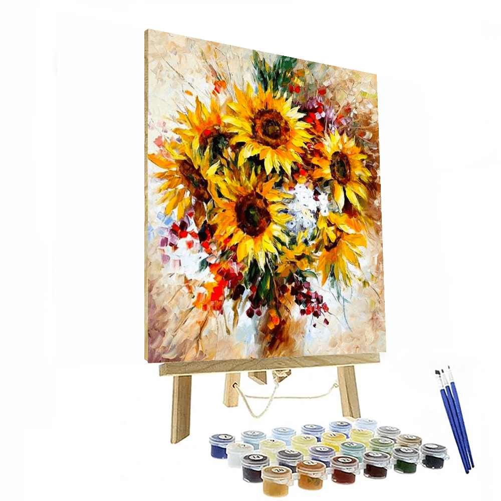 Yellow Sunflower Paint By Numbers Painting Kit – Artistry Rack