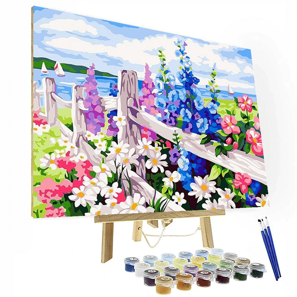 Field Flowers Paint By Numbers Painting Kit – Artistry Rack